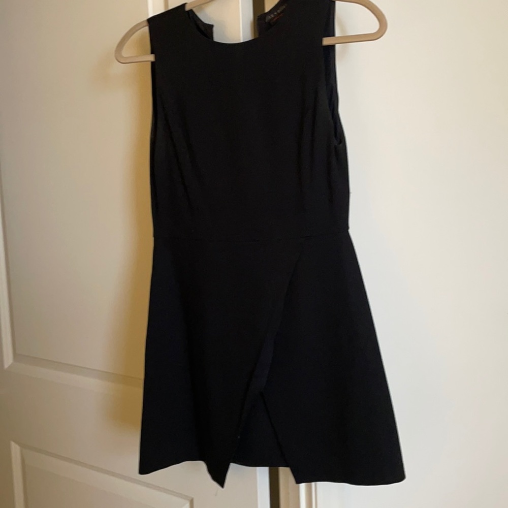 Alice and Olivia Employed Black mini dress